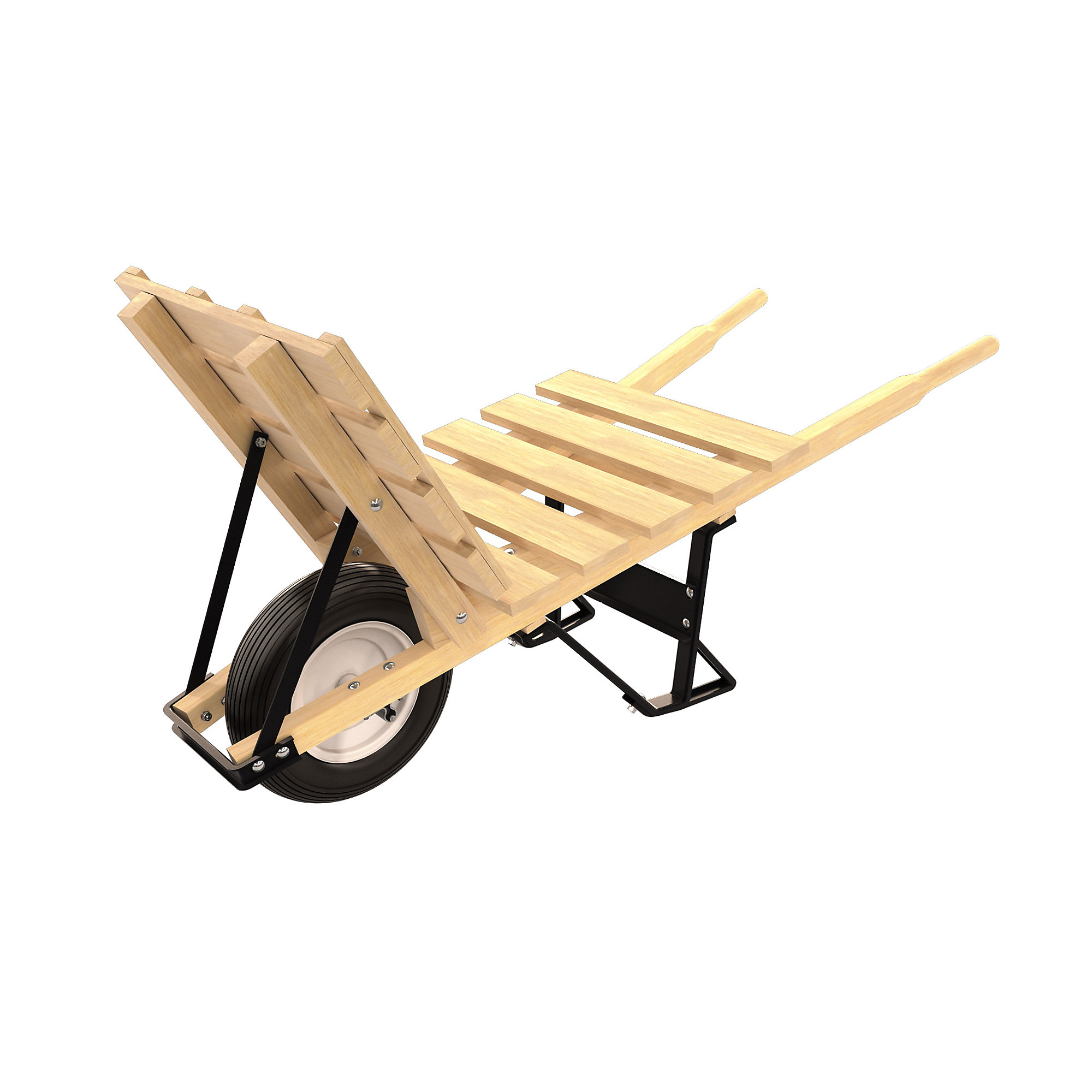 Bon Pro Plus, Brick Tile Barrow - Single Ribbed Tire Wd HDL, Model# 28-712